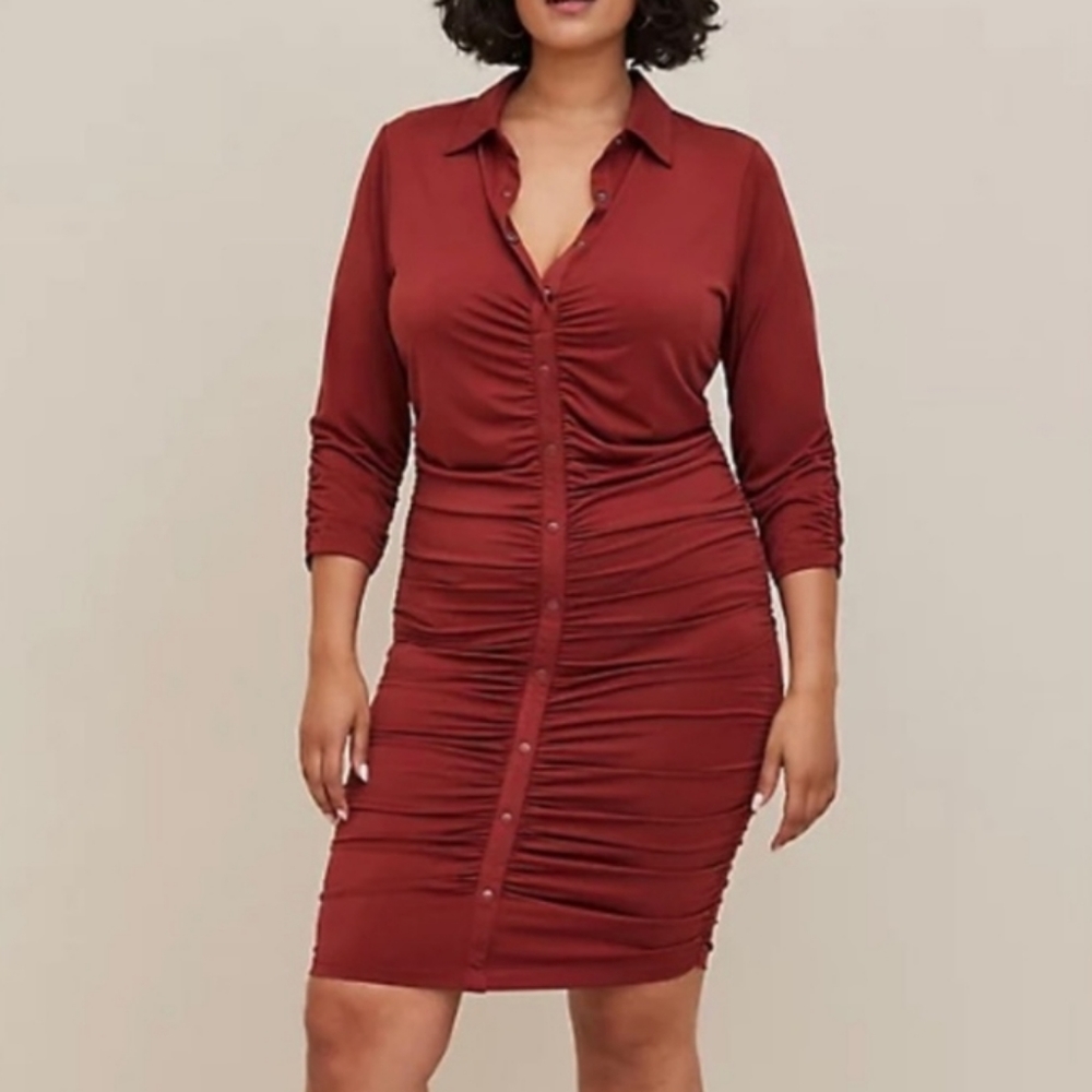 NWT Torrid burnt orange bodycon dress